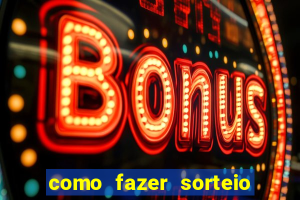 como fazer sorteio de cores online