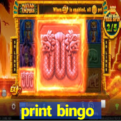 print bingo