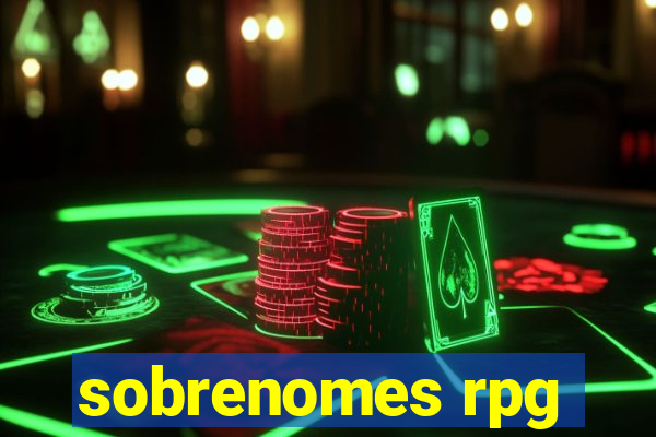 sobrenomes rpg