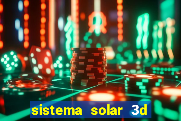 sistema solar 3d em movimento