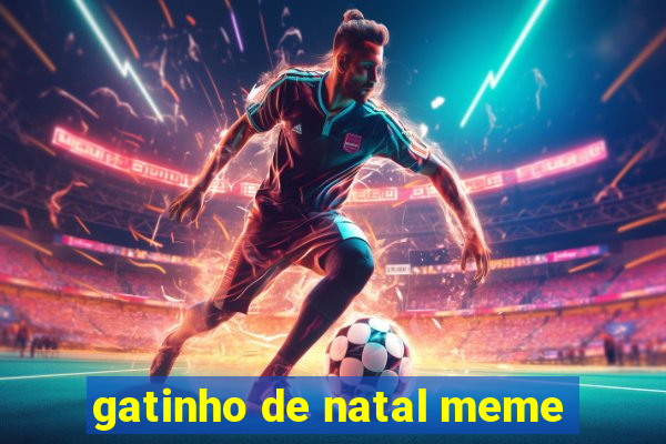 gatinho de natal meme