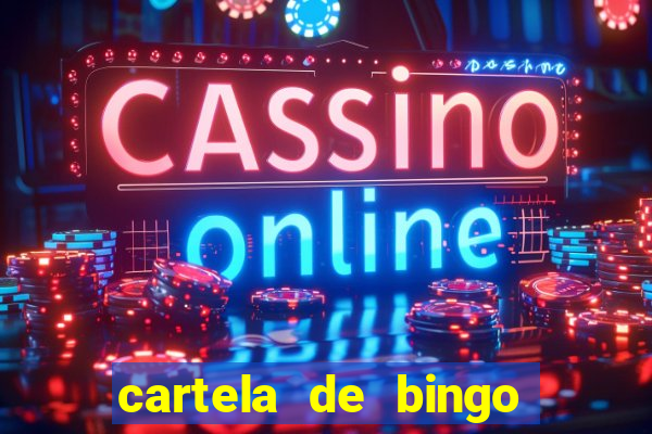 cartela de bingo cha de bebe