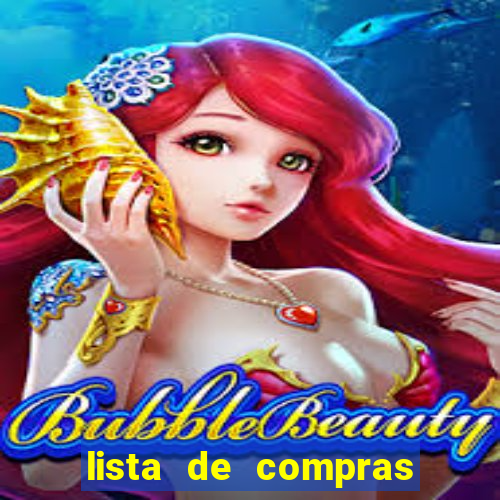 lista de compras para casa nova