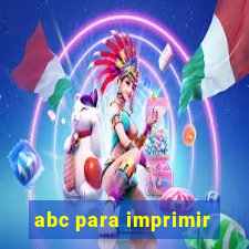 abc para imprimir